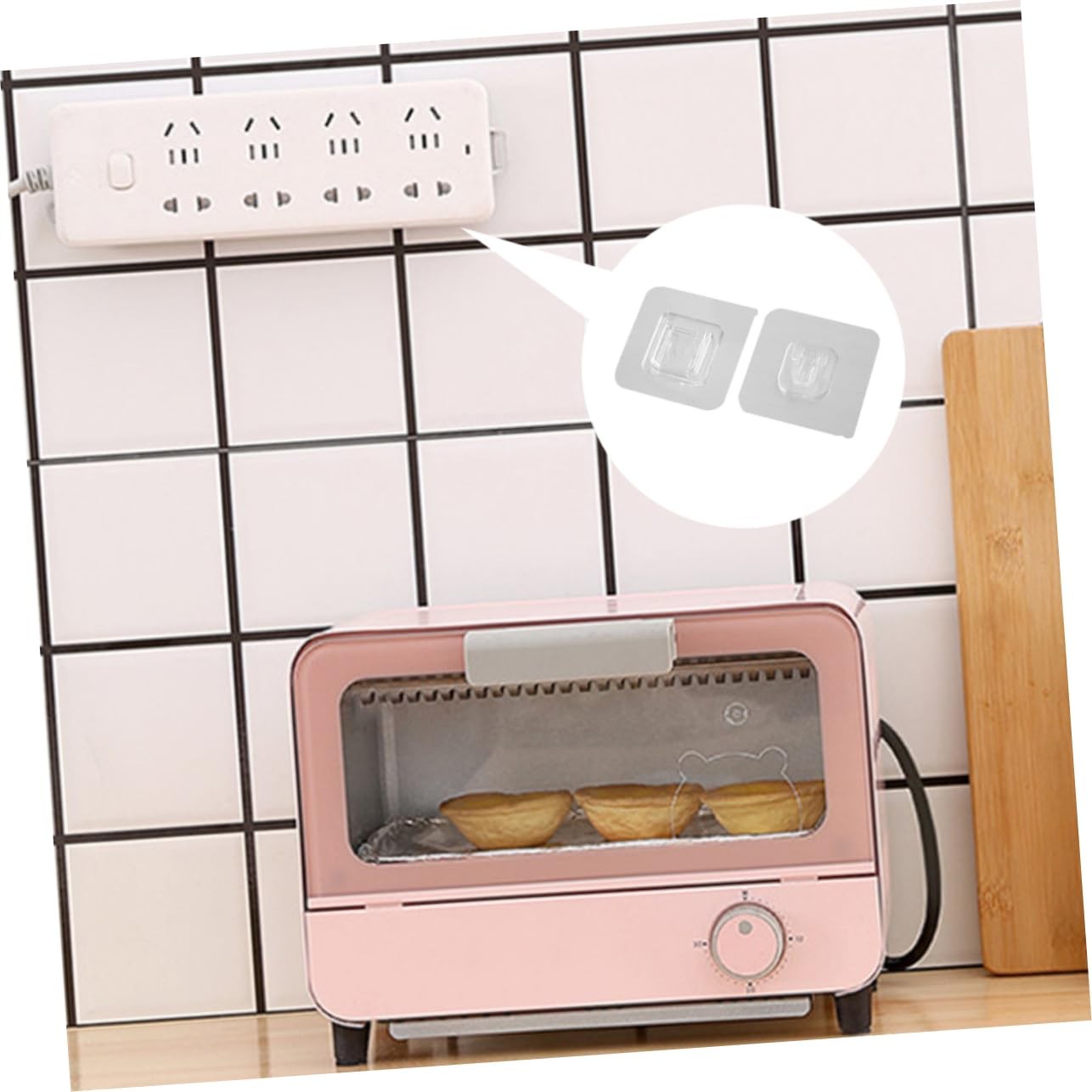 20 Sets Double Sided Self Adhesive Wall Hooks for Easy Storage and Organizati...