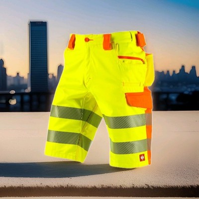 Engelbert Strauss Arbeits-Warnschutz Shorts e.s.motion 2020  Orange Gelb Gr.46