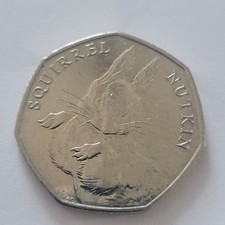Beatrix Potter 'Squirrel Nutkin'' 50p Coin Circulated 50 Pence 2016