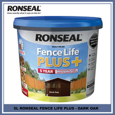 Ronseal Fence Life Plus Garden Shed  Fence Paint 5L UV Protection  All Colours