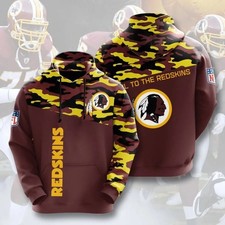 Personalized Washington Football Team Redskinss Hoodie Lightweight Adult S-5XL