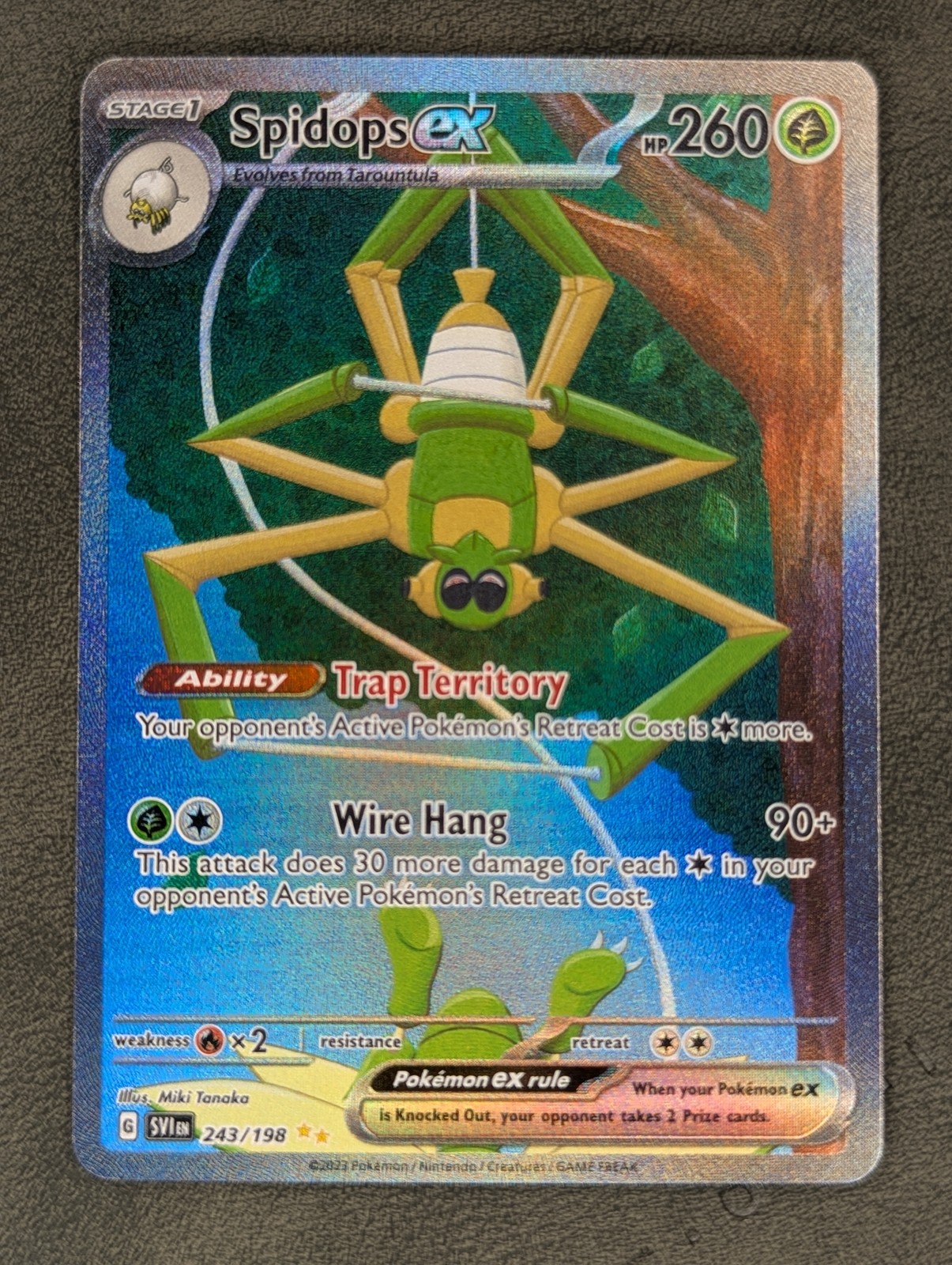 Spidops ex 243/198 Pokémon TCG Special Illustration Rare SV01: Scarlet & Violet