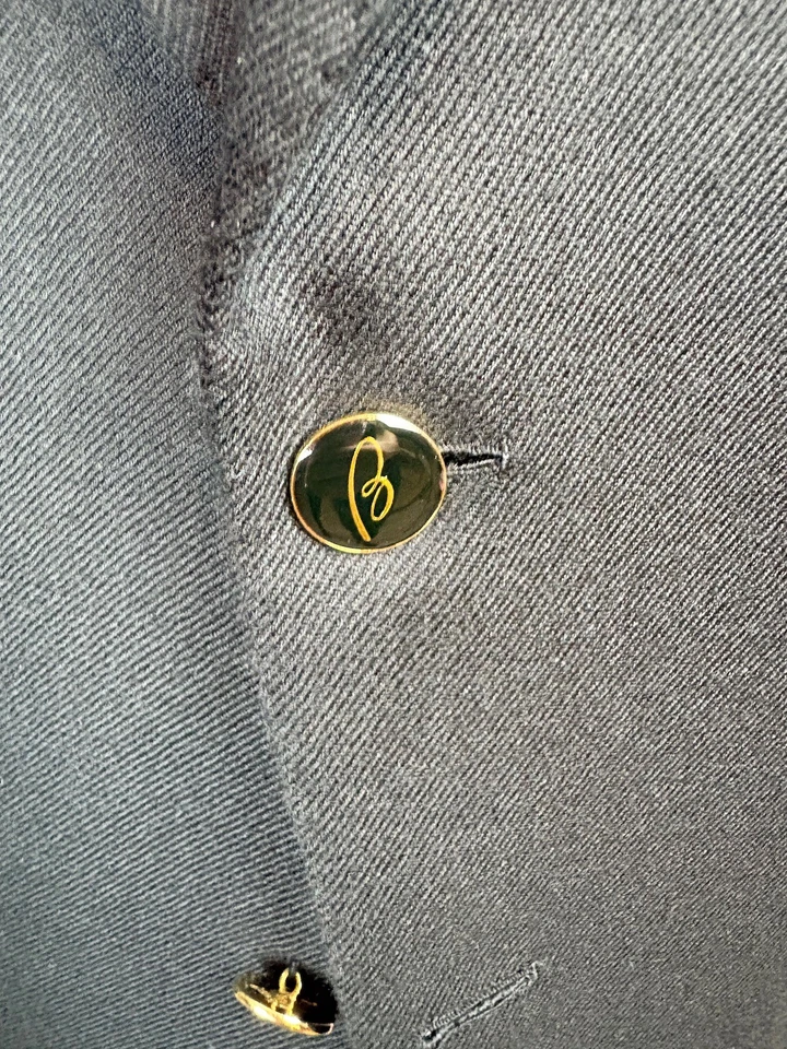 Chaqueta deportiva italiana BRIONI **100 % CACHEMIR** *LOGO B BTNS* 44 L e54 Foto 3 de 4