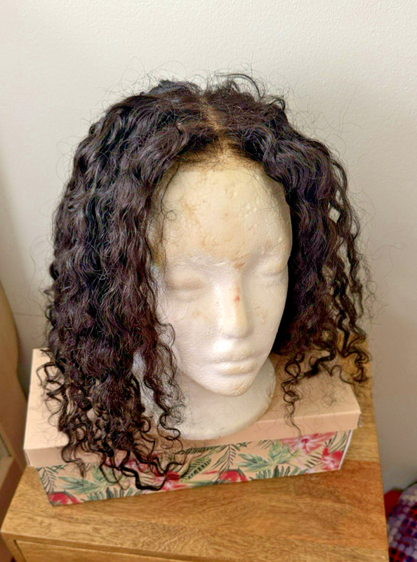 Burmese Curly Glueless Wig Bleached Knots 13x4 13x6 HD Lace Front Wear Go Wig