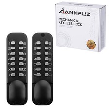 Full Mechanical Keyless Entry Keypad Door Knob Lock,Double-Sided Combination Han