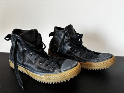 Converse Chuck Taylor All Star Hollis Leather Shoes Blue Gum Sole Men s 10