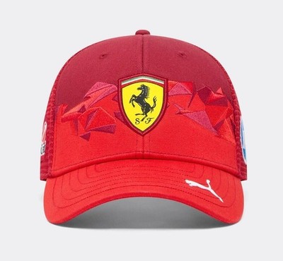 Ferrari Men's Casual Outdoor Sports Mesh Back Baseball Cap Adjustable Red