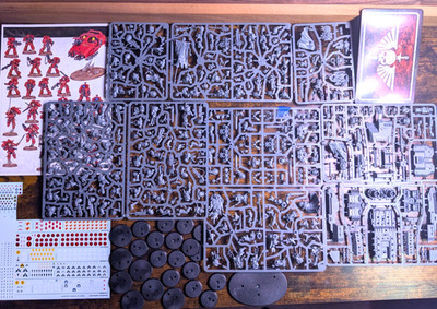 40k Armageddon Space Marines Half New on Sprue w/Cards, Instructions, Xfer Sheet