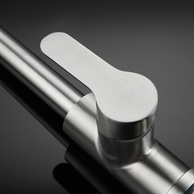 Kitchen Faucet With Pull Down Sprayer Stainless Steel Dual Water Outlet Sing SET