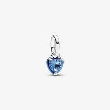 BRAND NEW Pandora ME 925 Silver Blue Chakra Heart Mini Dangle Charm 793042C02