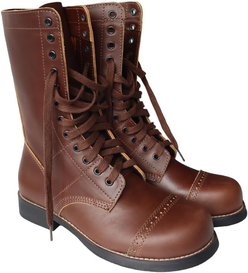 Botas Para Americanas Repro Personalizables - Botas de Salto de Cuero paracaidista del Ejército de Estados Unidos