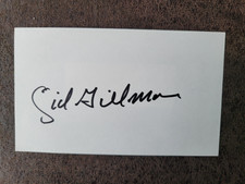 Sid Gillman note card signed - Los Angeles Rams - AUTOGRAPHED!