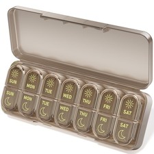 AM PM Pill Organizer 7 Day, Weekly Pill Organizer 2 Times a Day, Daily Pill B...