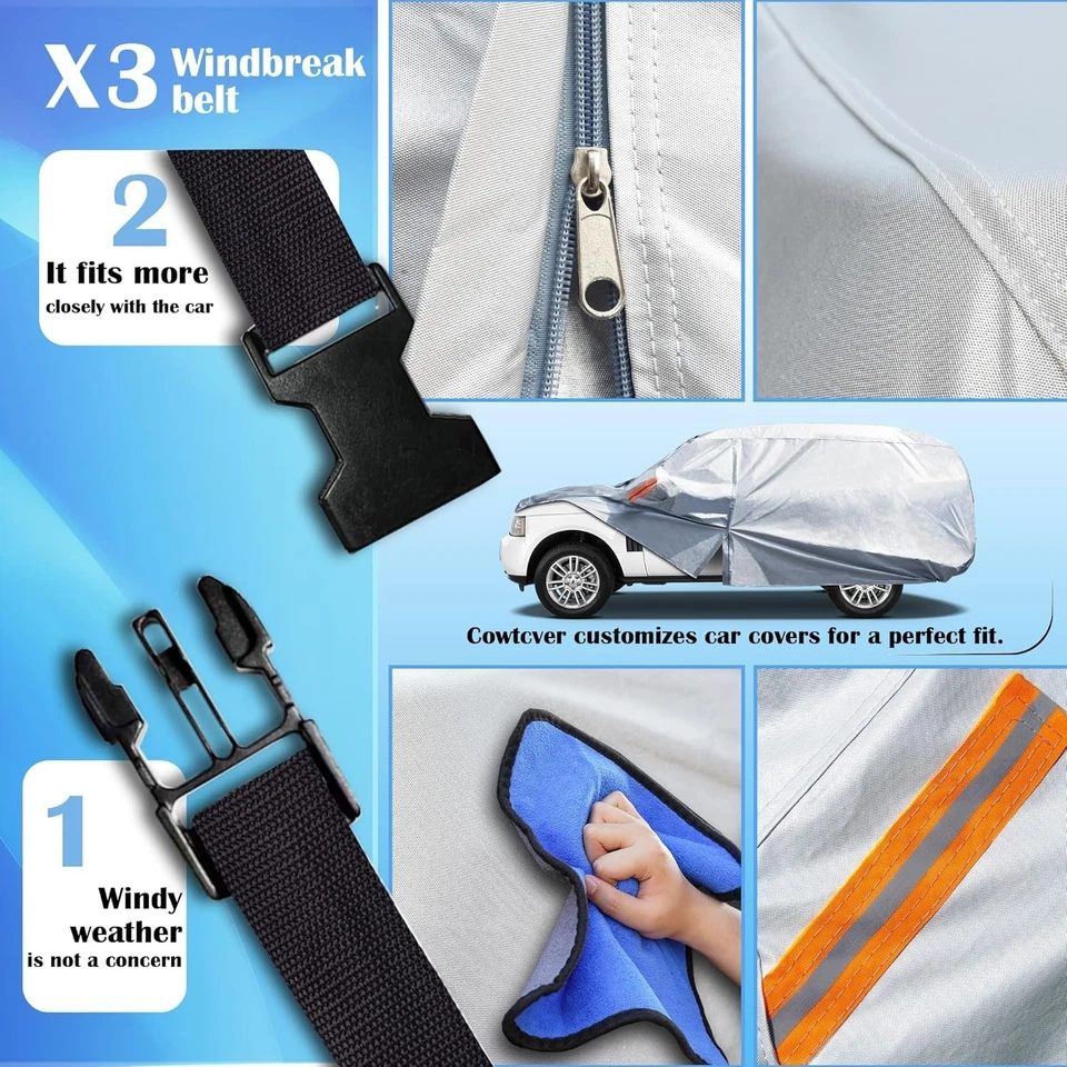 Fit For Honda CR-V 1997-2025 Waterproof Car Cover with All Weather Protection — 第 3/4 张图片