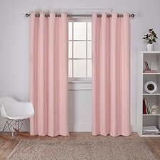 Sateen Twill Woven Room Darkening Blackout 52"W x 84"L Pack of 2 Blush