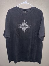 Vintage 90s 00s hustler Y2K Grunge flint digital Xl Faded double sided