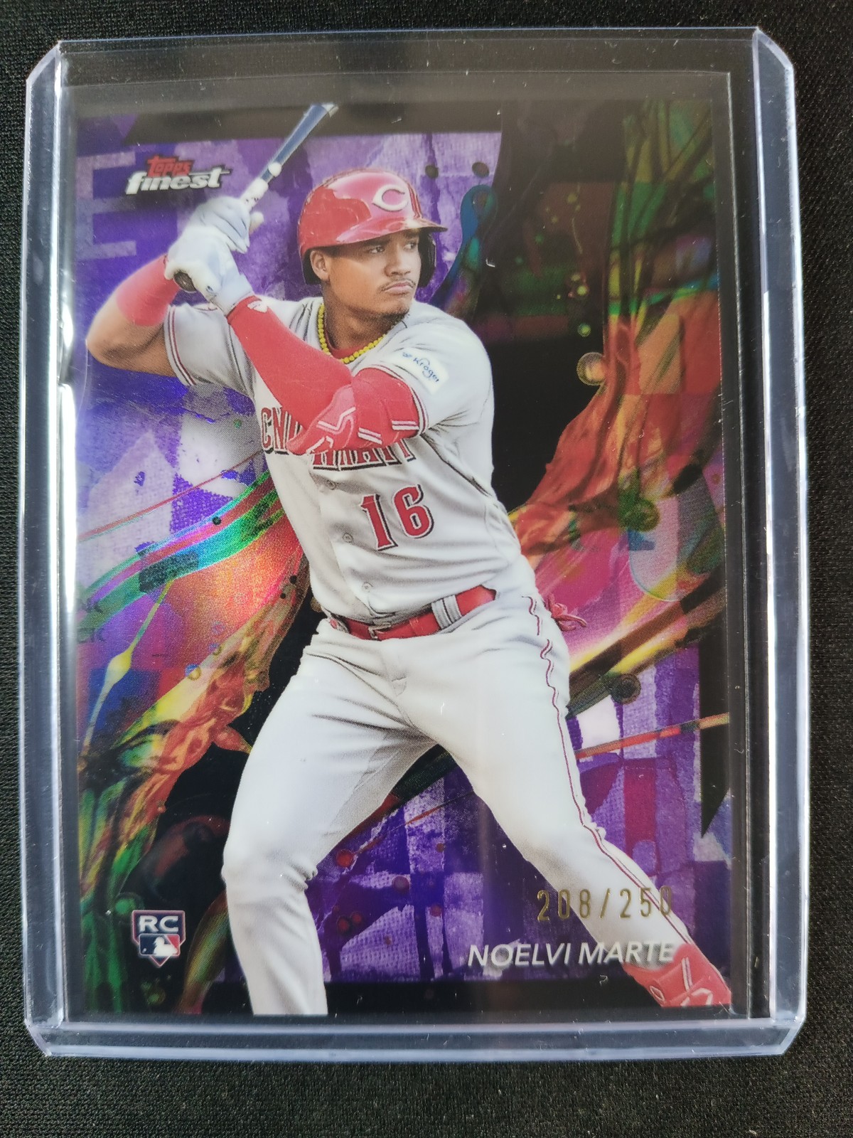 2024 Finest #10 Noelvi Marte Purple Refractor #/250