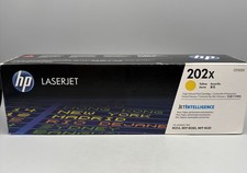 HP 202X CF502X Yellow High Yield LaserJet Toner Cartridge - Sealed