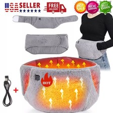 USB Electric Heating Menstrual Heat Pad Belt For Period Pain Relief Cramps Waist