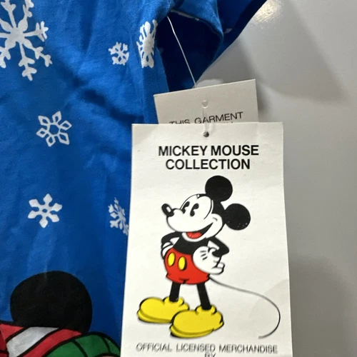 Vtg Mickey Unlimited Radcliffe Lingerie Sleep Shirt 80’s OS Blue All Over Print - Picture 4 of 18