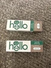 Hello Naturally Whitening Fluoride Toothpaste Mint to Be Flavor Set of 2, 4.7 oz