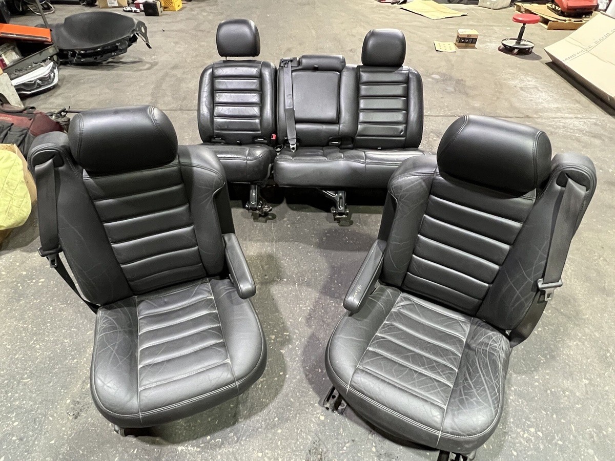 ? OEM 2003-2007 Hummer H2 Ebony Leather FRONT REAR Seat Set | eBay