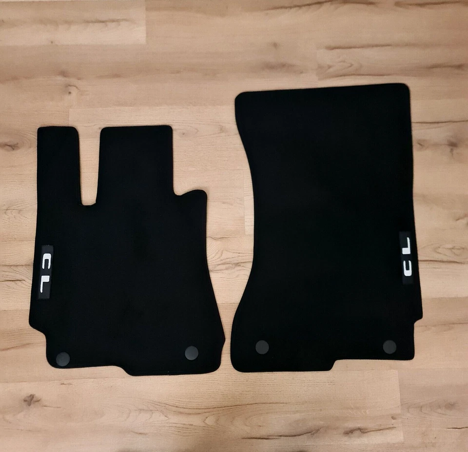 Alfombrillas coche terciopelo para Mercedes CL C216 2006-2014 negro revestimiento impermeable nuevas Foto 4 de 4