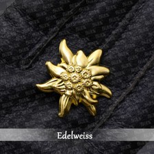 German Mountain Edelweiss Cockade Leaf Badge Oak Leaf Badge Medal