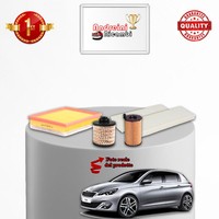 Wartungskit 4 Filter Peugeot 308 II 1.6 Bluehdi 88KW 120PS Ab 2014