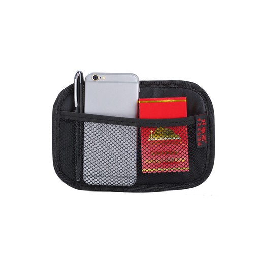 Car Storage Net Bag Leather Pocket Multi-use Seat Organizer Phone Hanging Bags - Picture 4 of 11
