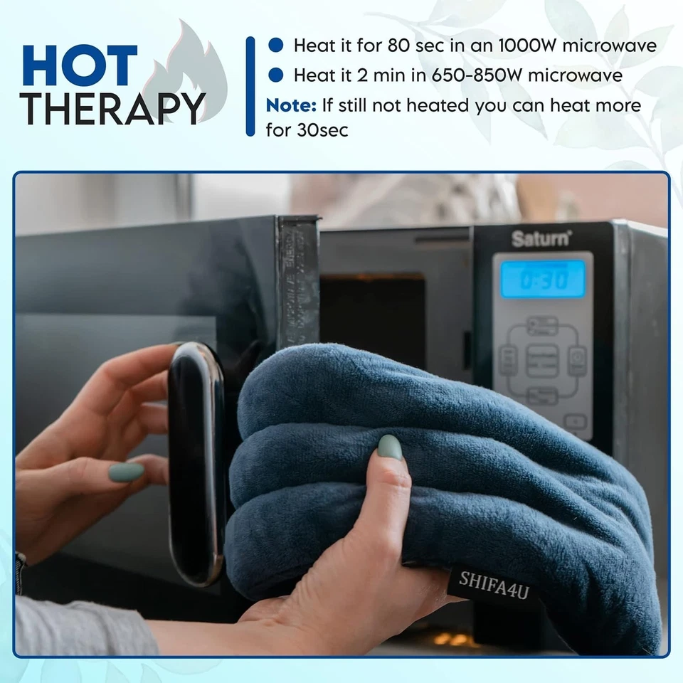 Wheat Bags Microwavable Neck and Shoulder – Reusable Microwave Heat Pads - Image 4 of 4