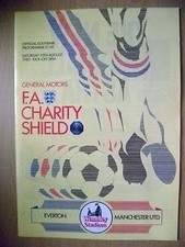 1985 FA Charity Shield EVERTON v MANCHESTER UNITED - 10th August
