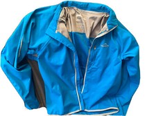 Womens Kathmandu Outdoor Hiking Softshell Full Zip Blue Jacket Size Medium