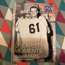 #4 Roger Maris Yankees 5x7 61 HR s 05/49 made 2019 Topps 150 Years of Greatest