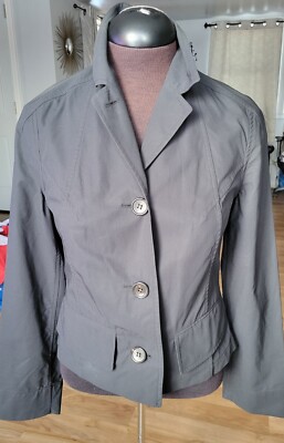 JIL SANDER Women's Blazer Size 34 Made in Germany Black 