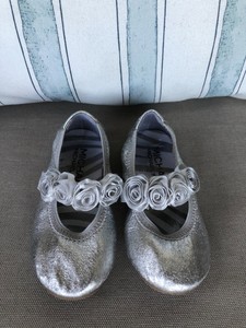 silver ballet flats for toddlers