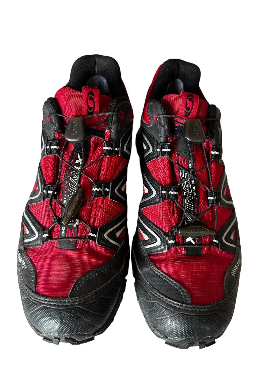 Baskets de randonn e imperm ables Salomon ROUGE ET NOIR Taille 8W