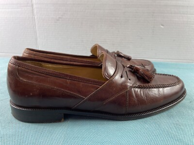 Johnston & Murphy Cellini Loafers Men 10 B Shoes Brown 