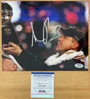 Sean Payton Signed 8x10 Photo Broncos New Orleans Saints SB TROPHY PSA/DNA COA