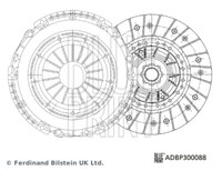 Blue Print ADBP300088 Clutch Kit For Alfa Romeo Fiat Lancia