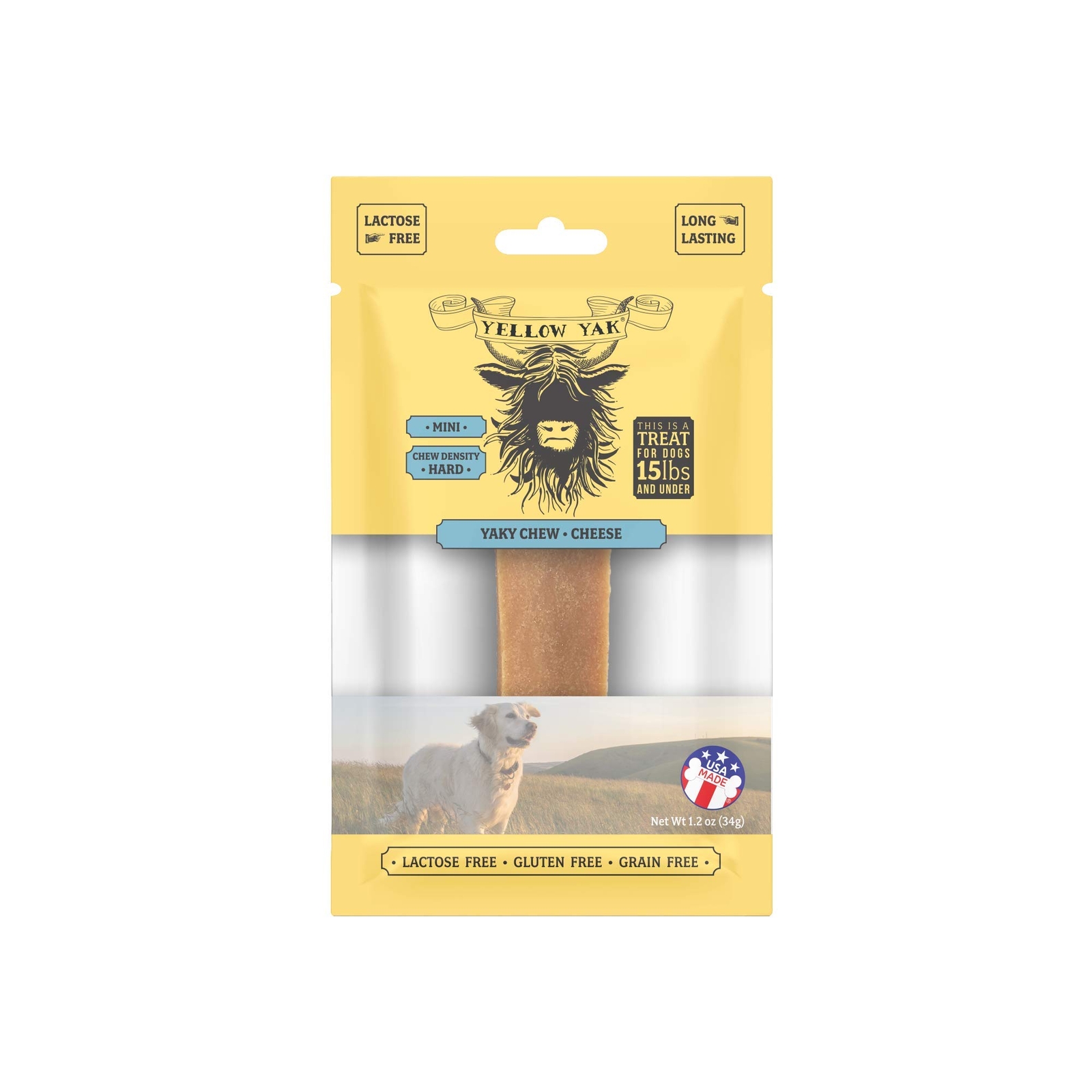 Yellow Yak Dog Chew Yak Yums Mini 1.2 Ounces Pack of 6