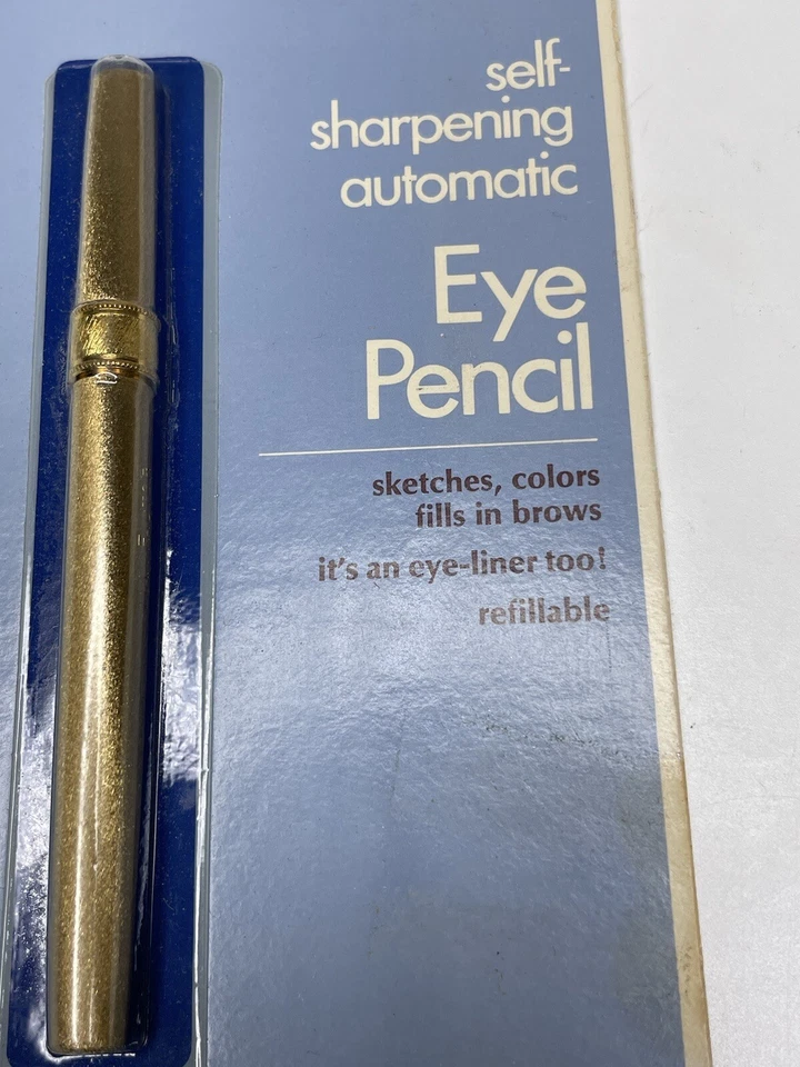 Lápiz de ojos autoafilable Max Factor de colección castaño rojizo apagado nuevo sellado raro. Oro Foto 4 de 4