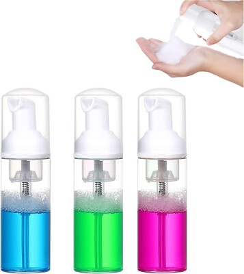 50ml Wimpern Shampoo Spender Reise Seifenflasche Kunststoff Schaum Reiniger Flasche 3 Stück
