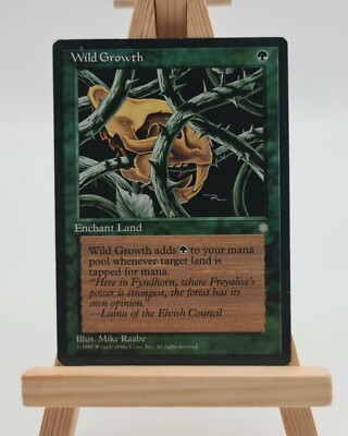 Wild Growth  Ice Age Magic Karte  MTG  englisch  (Wildwuchs)