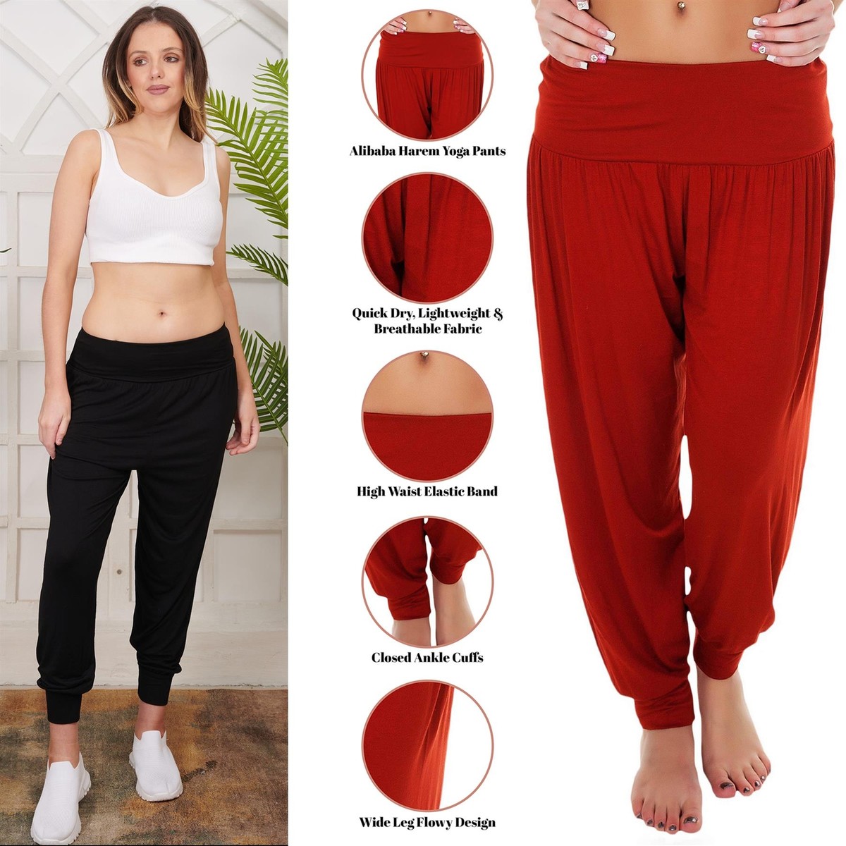 Womens New Harem Trousers Ali Baba Long Baggy Pants Ladies