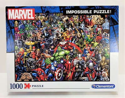Clementoni 1000 Teile Puzzle Marvel Impossible Puzzle Neu unbenutzt