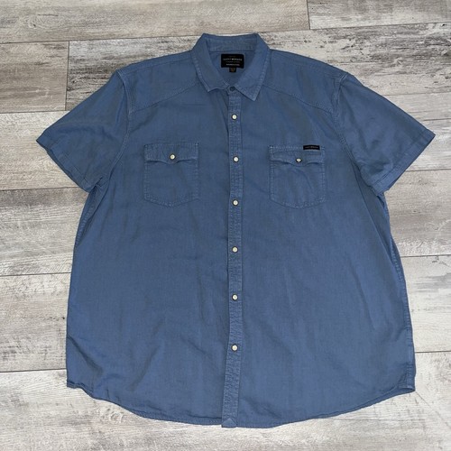 Lucky Brand Men's Short Sleeve Button-Up Shirt - Lightweight Woven Fabric, Chest Pocket - View #6