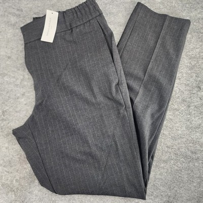 NWT Banana Republic Mason Athletic Tapered Pant 31x30 Gray Pinstripe Pull On Men