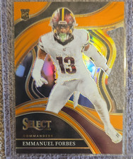 Panini 2023 Select Club Level Orange Prizm Die-Cut RC Emmanuel Forbes #270 /399