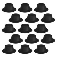 15PCS Snowman Hats for Crafts - Mini Top Hats Small Craft for Christmas Party